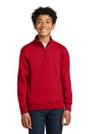 Port & Co Youth Core Fleece 1/4-Zip Pullover Sweatshirt