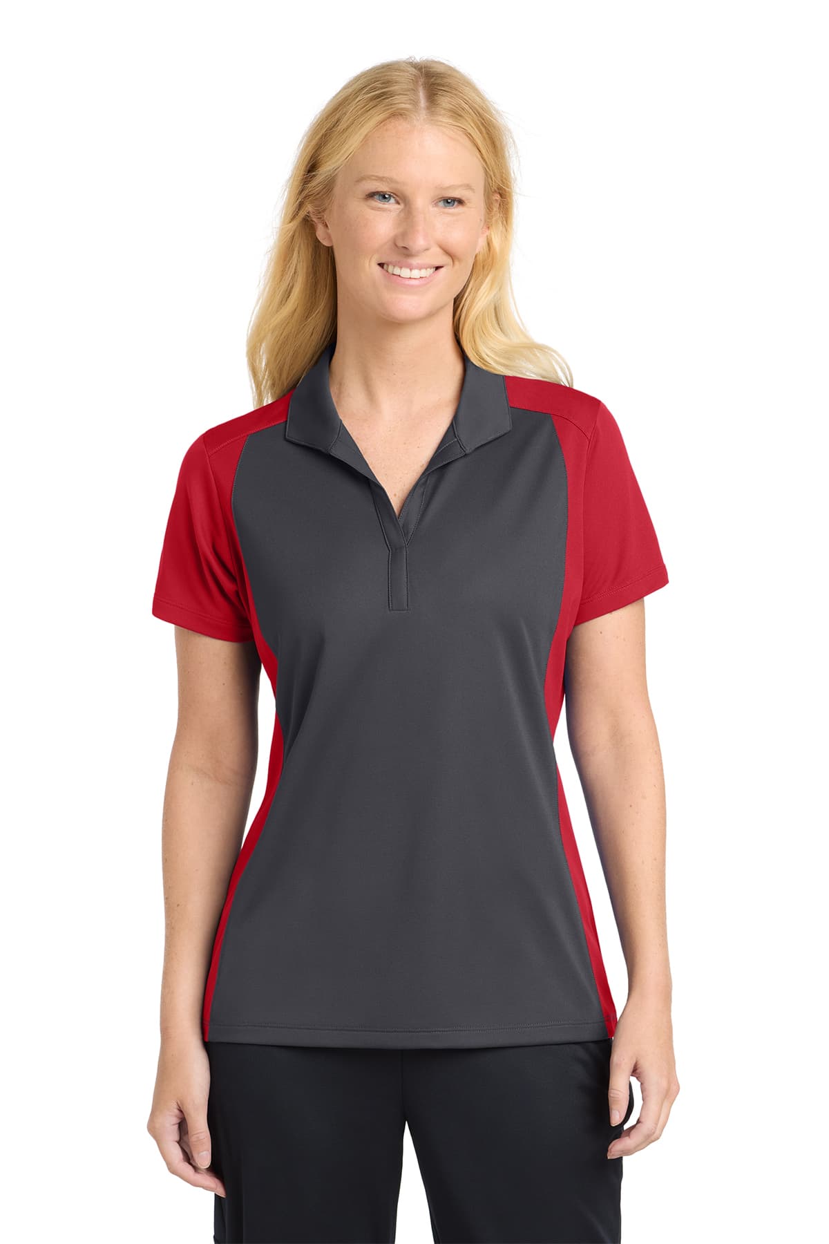 Sport-Tek Women's Colorblock Micropique Sport-Wick Polo