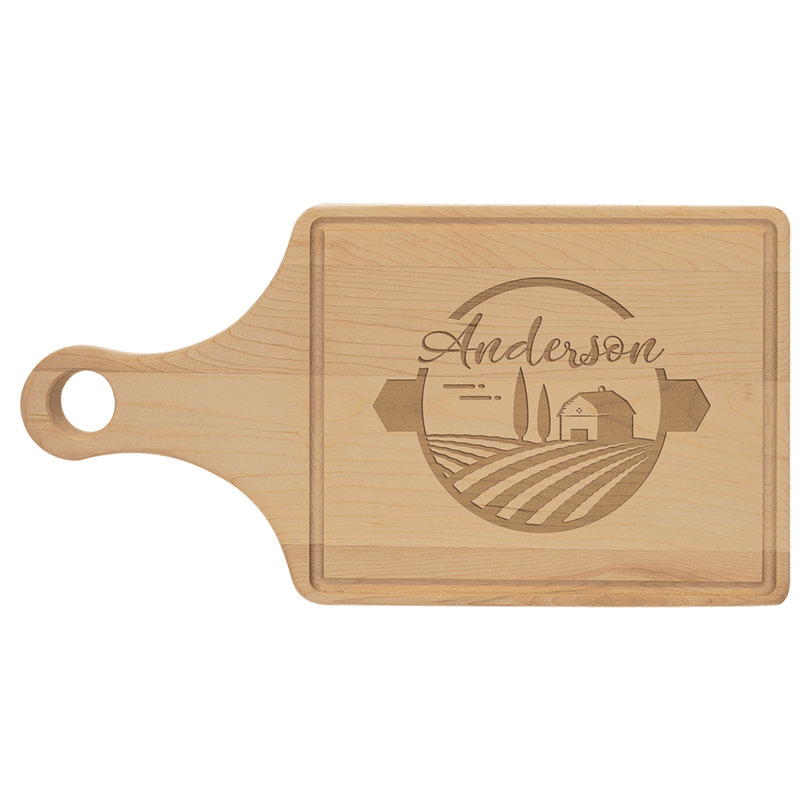 Maple Cutting Board with Drip Ring