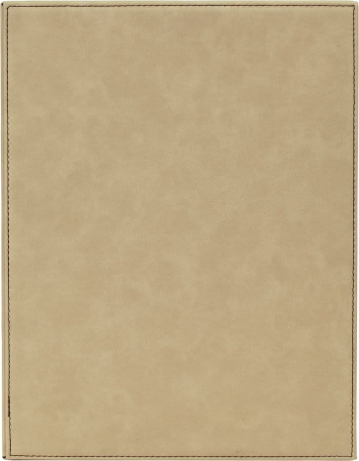 Light Brown 9" x 12" Laserable Leatherette Plaque
