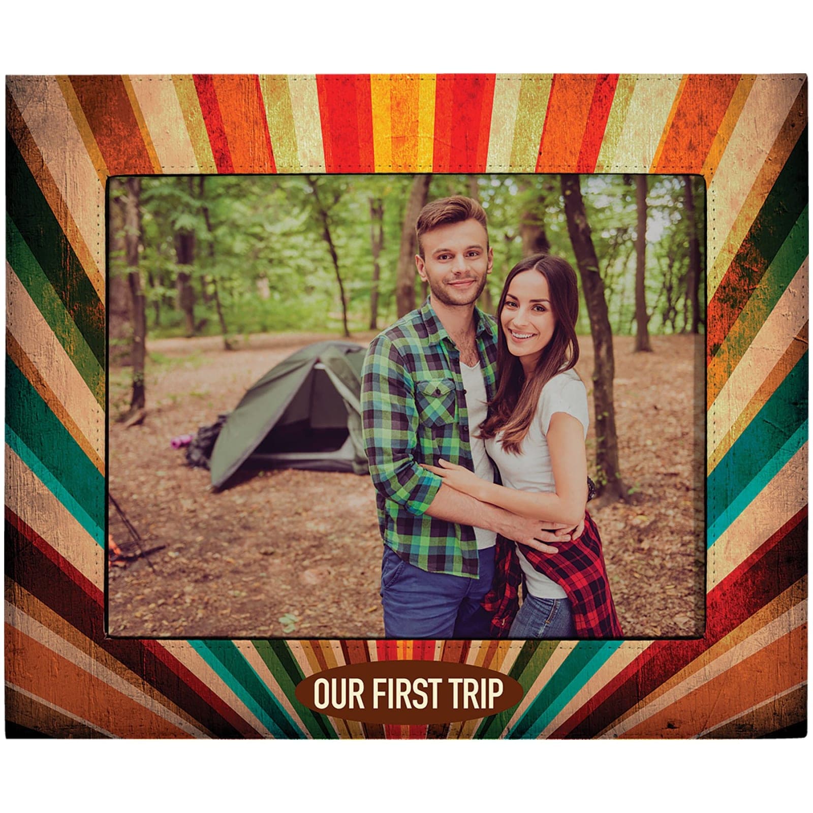 Smooth Fabric Frame Holds 8" x 10" Photo