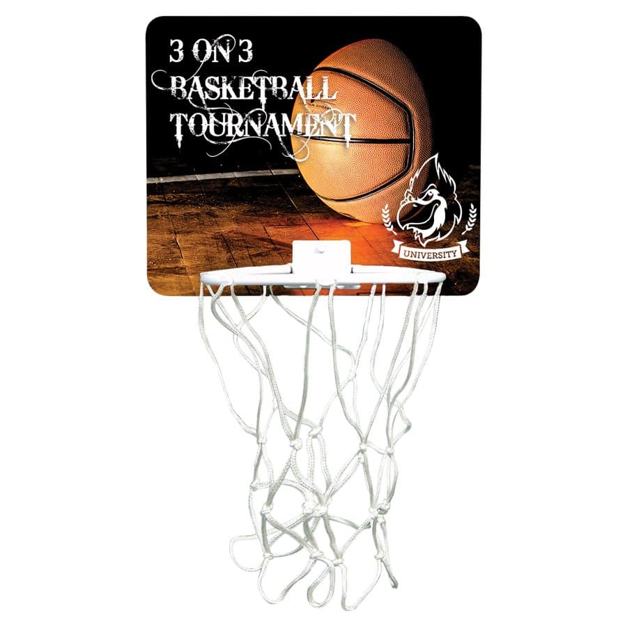 Gloss Hardboard Mini-Basketball Hoop