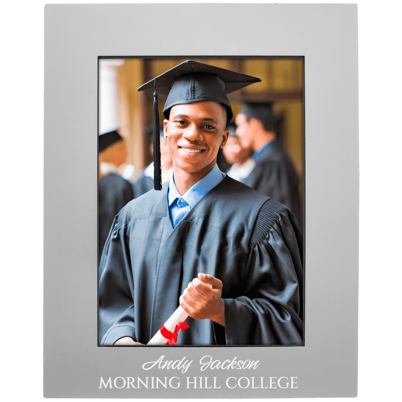 Gray Aluminum Photo Frame