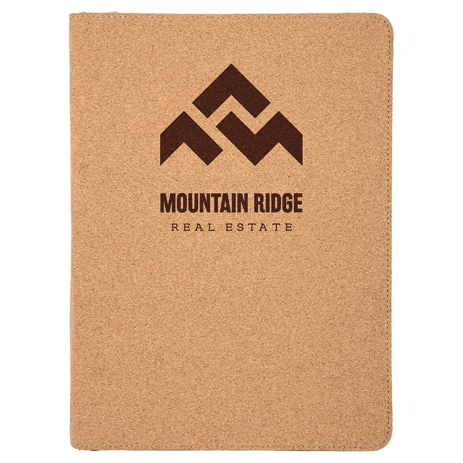 Cork Portfolio with Zipper & Notepad