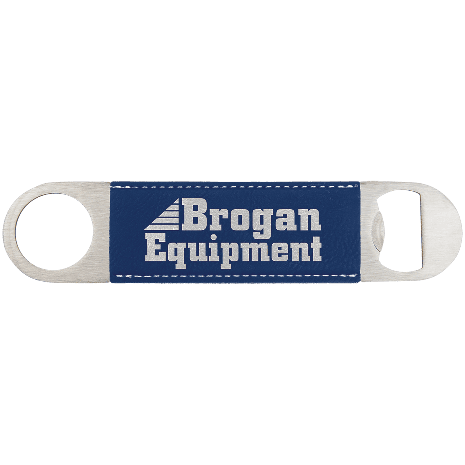 Blue/Silver Leatherette Bottle Opener