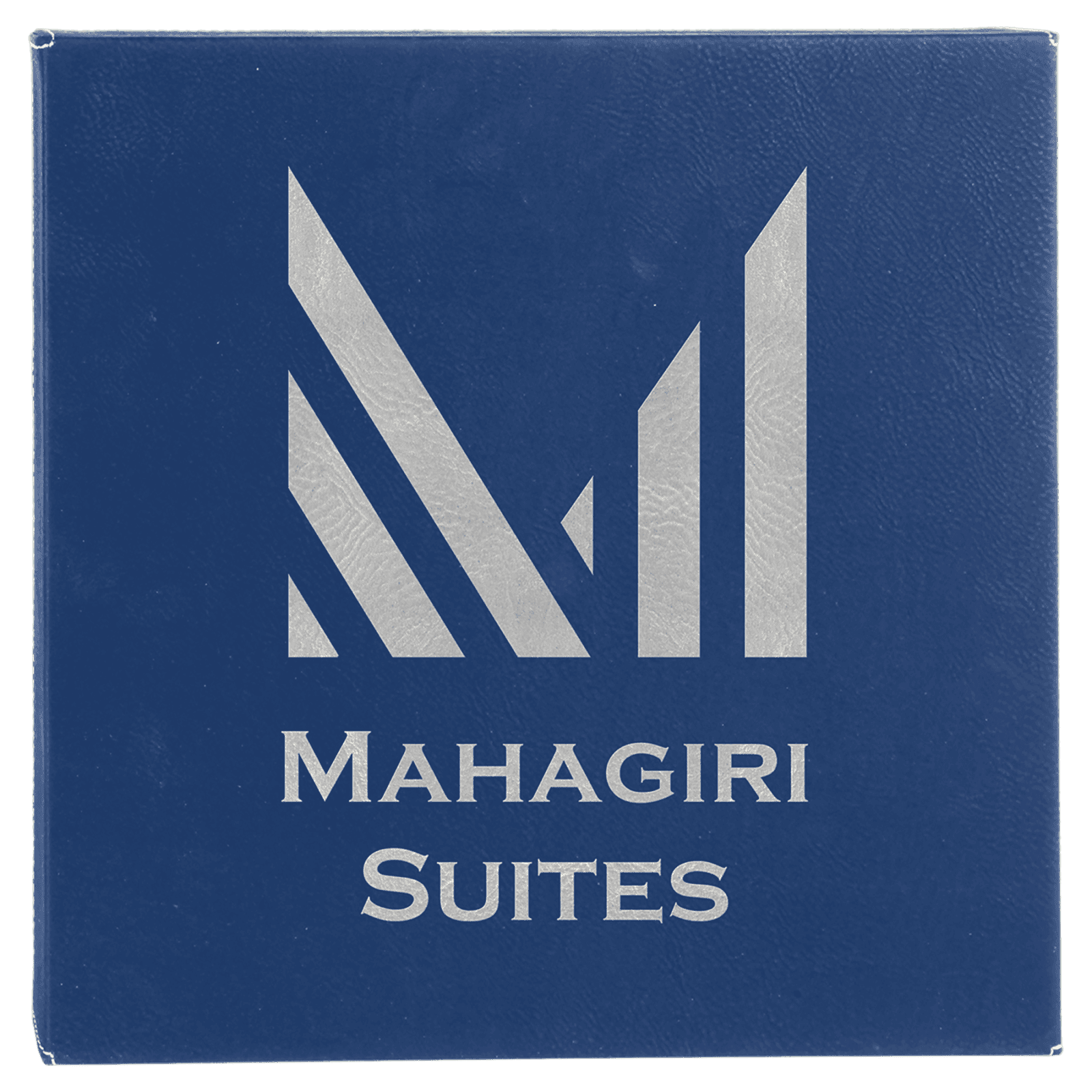 Blue/Silver Leatherette Wall Decor/Signage