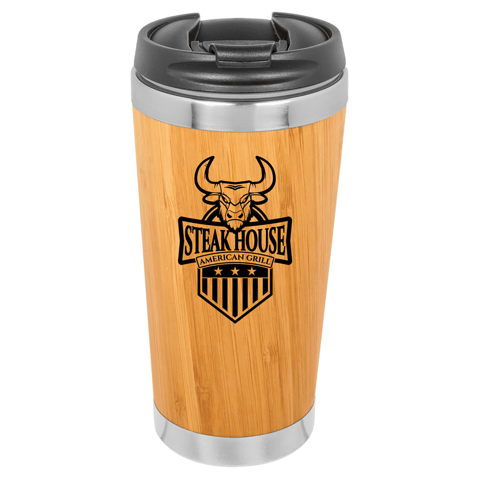 Bamboo 15 oz. Tumbler with Flip Top Lid