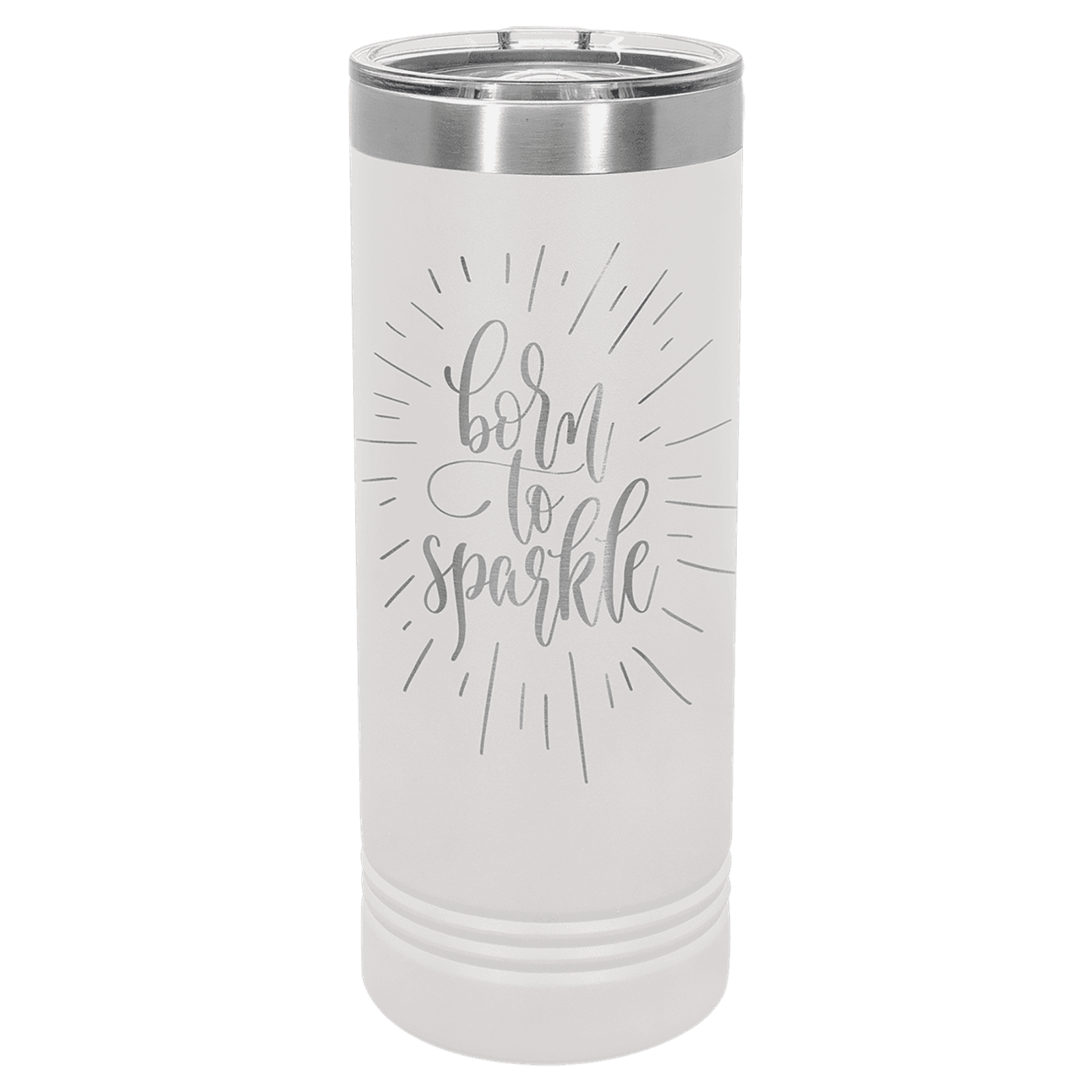 White 22 oz. Polar Camel Skinny Tumbler with Slider Lid