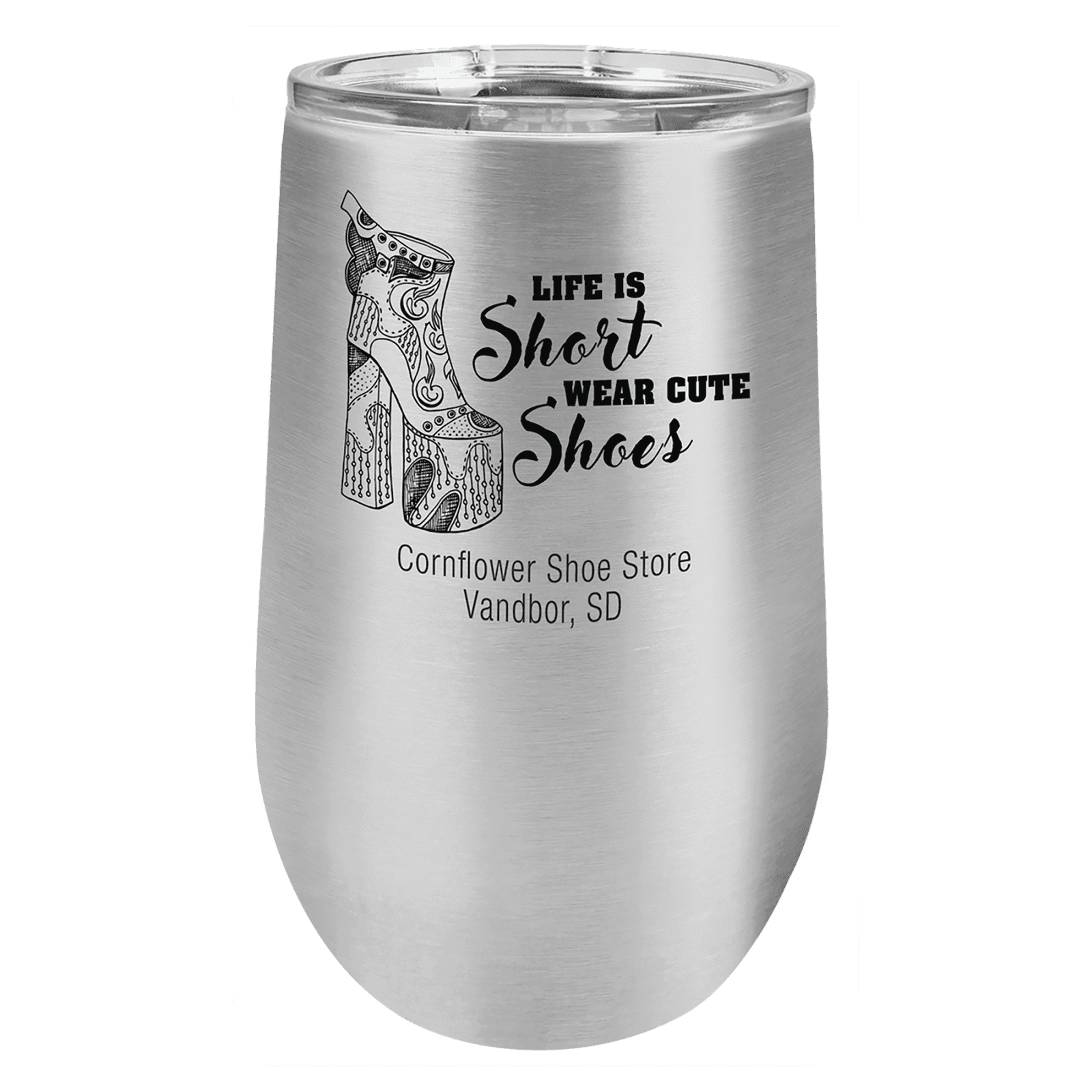 Stainless Steel 16 oz. Polar Camel Stemless Tumbler