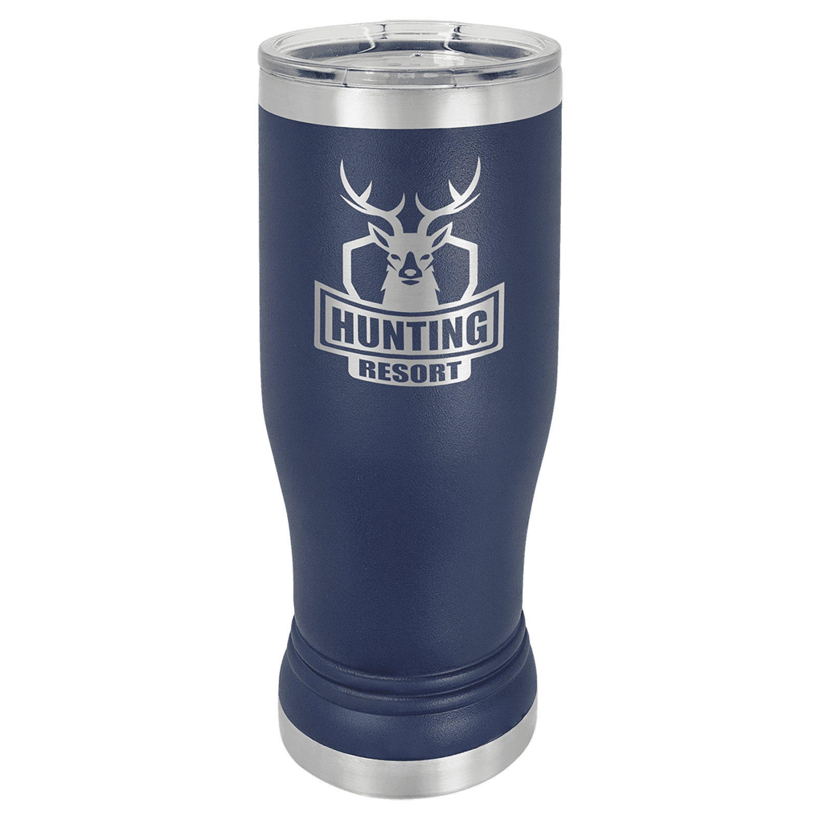 Navy Blue 14 oz. Polar Camel Pilsner Tumbler with Clear Lid