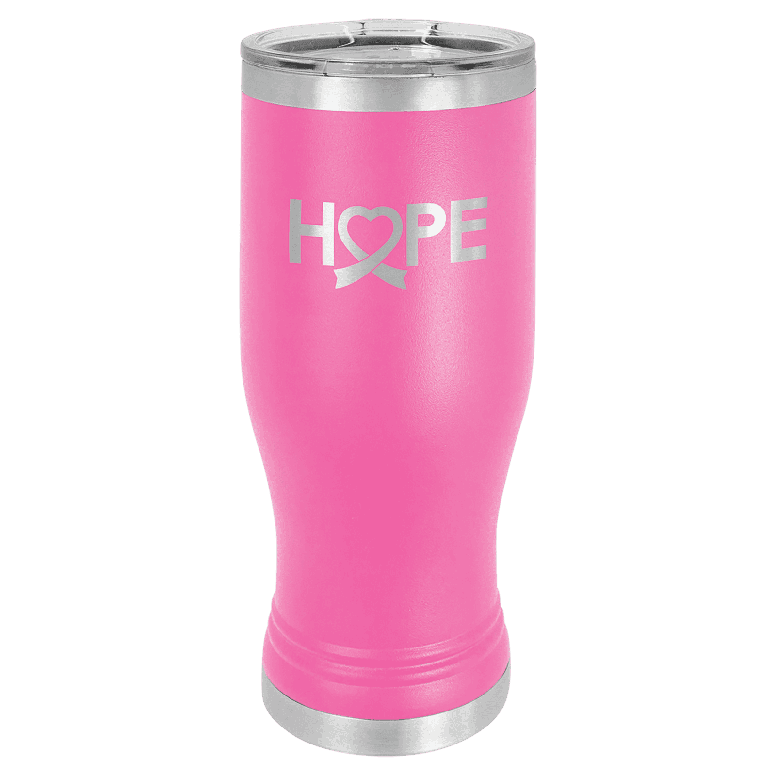 Pink 20 oz. Polar Camel Pilsner Tumbler with Clear Lid