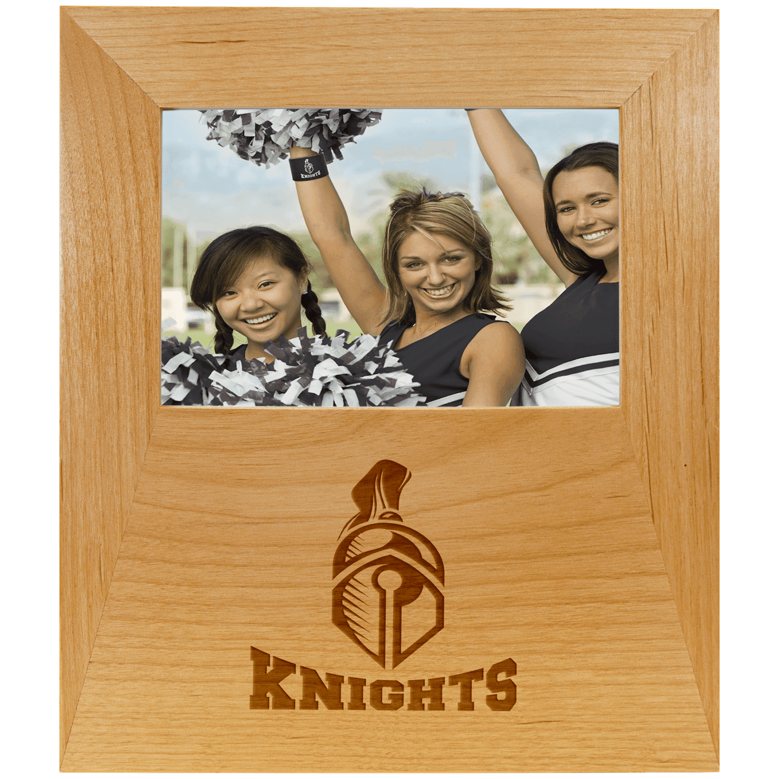 4" x 6" Red Alder Picture Frame with Engraving Area