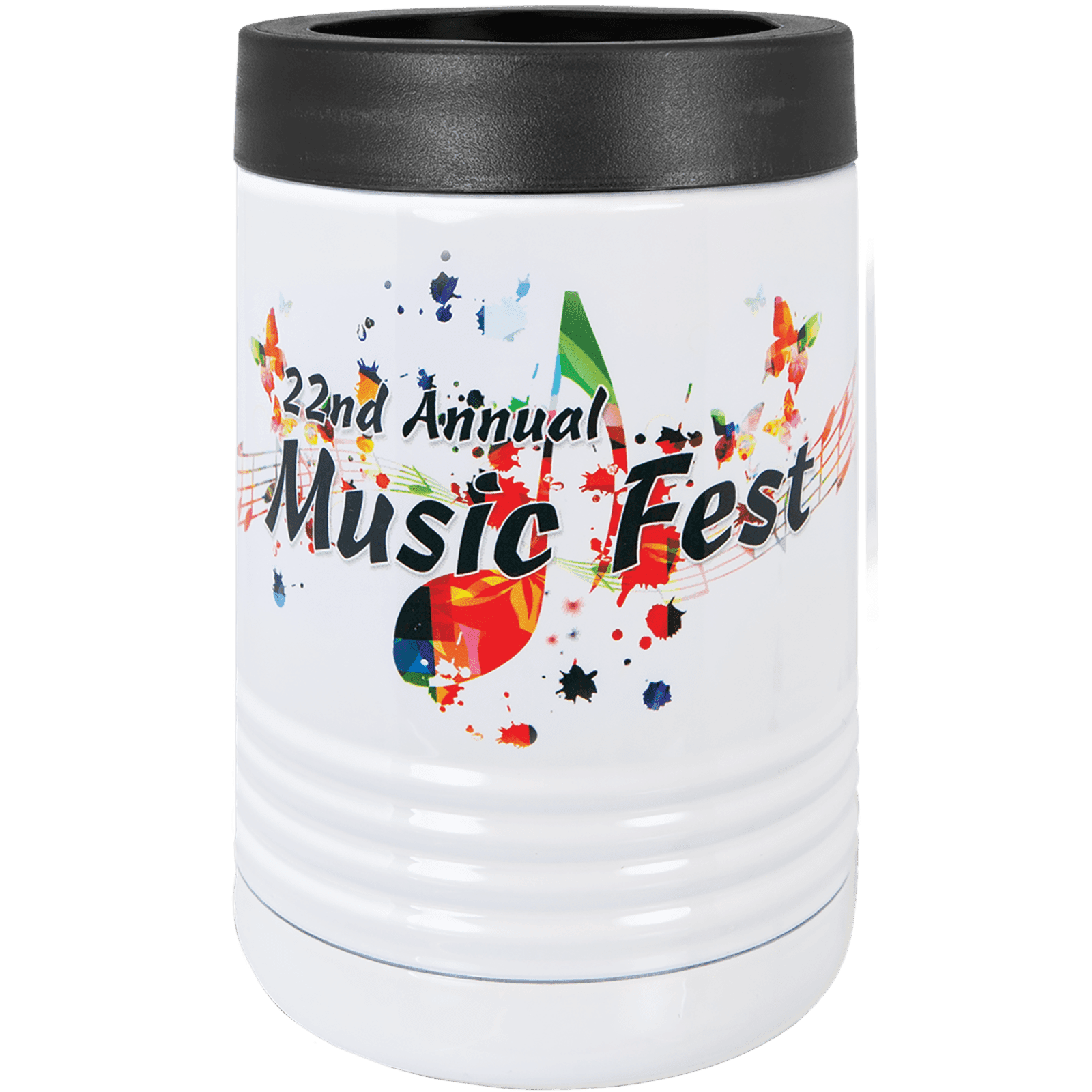 White Polar Camel Full Color Beverage Holder