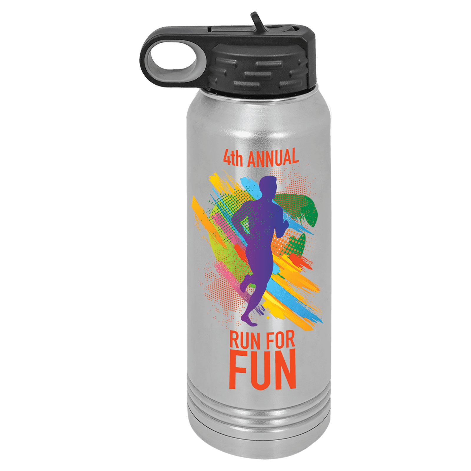 Full Color 30 oz. Polar Camel Water Bottle- Stainless Steel