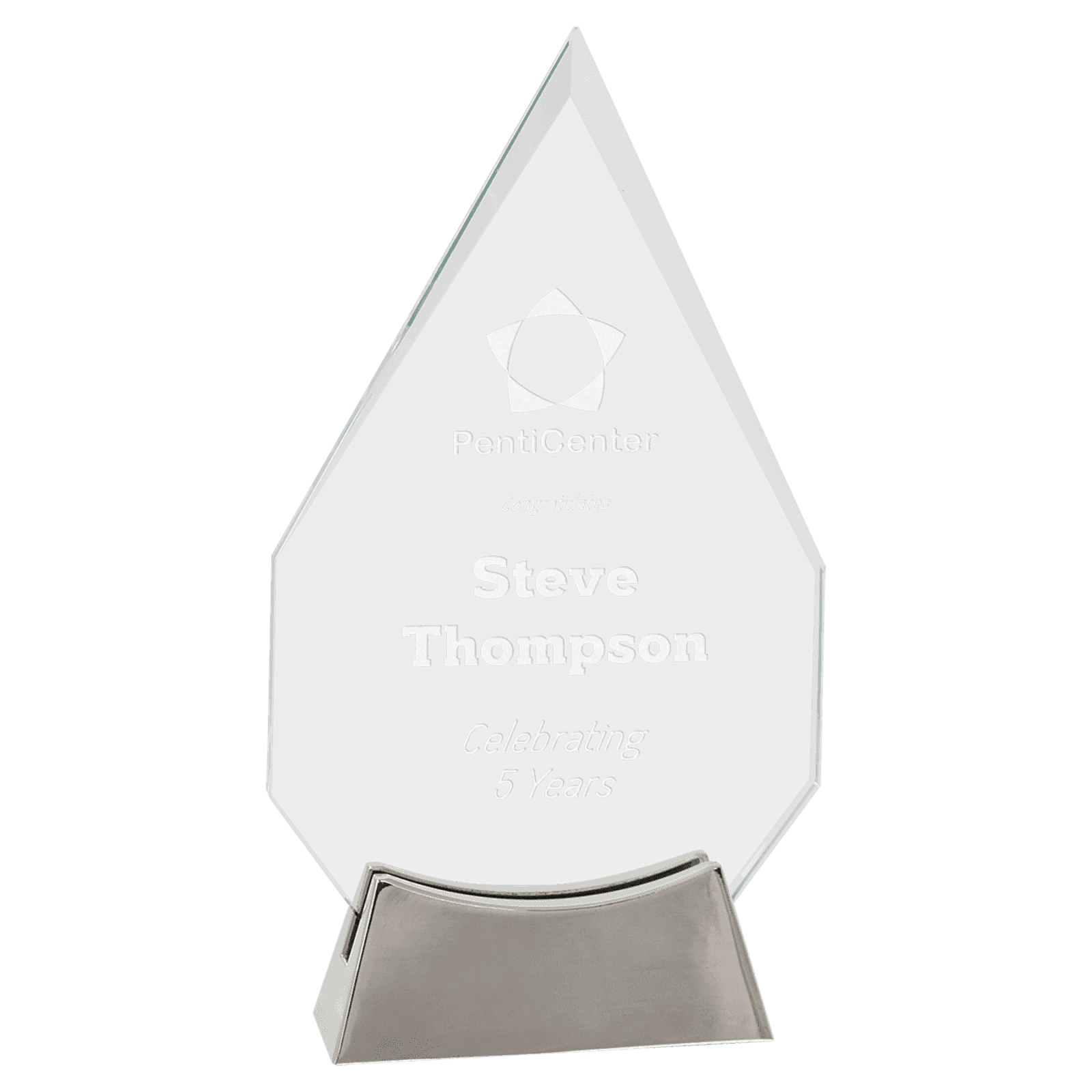 Diamond Platinum Glass with Full Metal Base