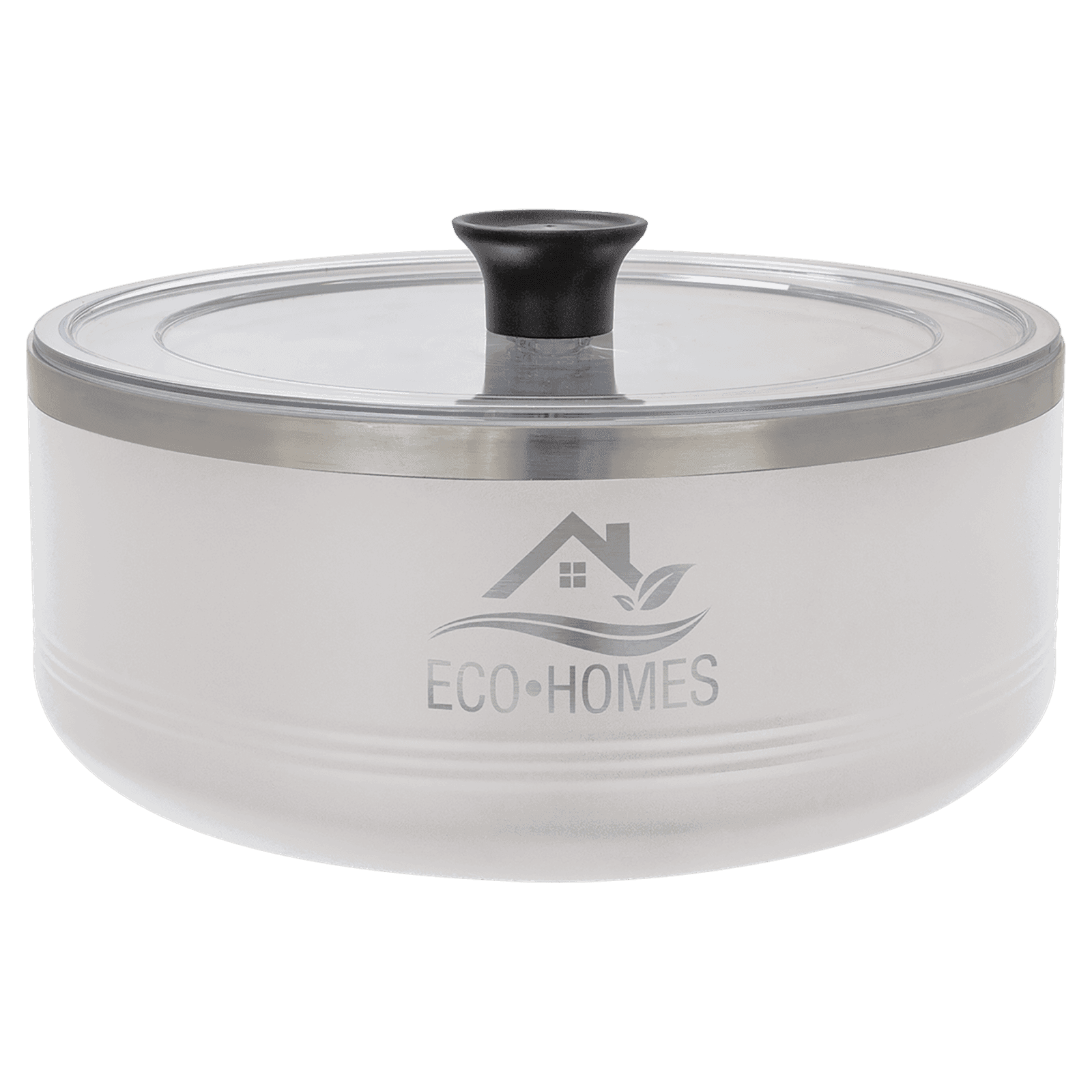 White 3 Quart Polar Camel Serving Bowl with Lid