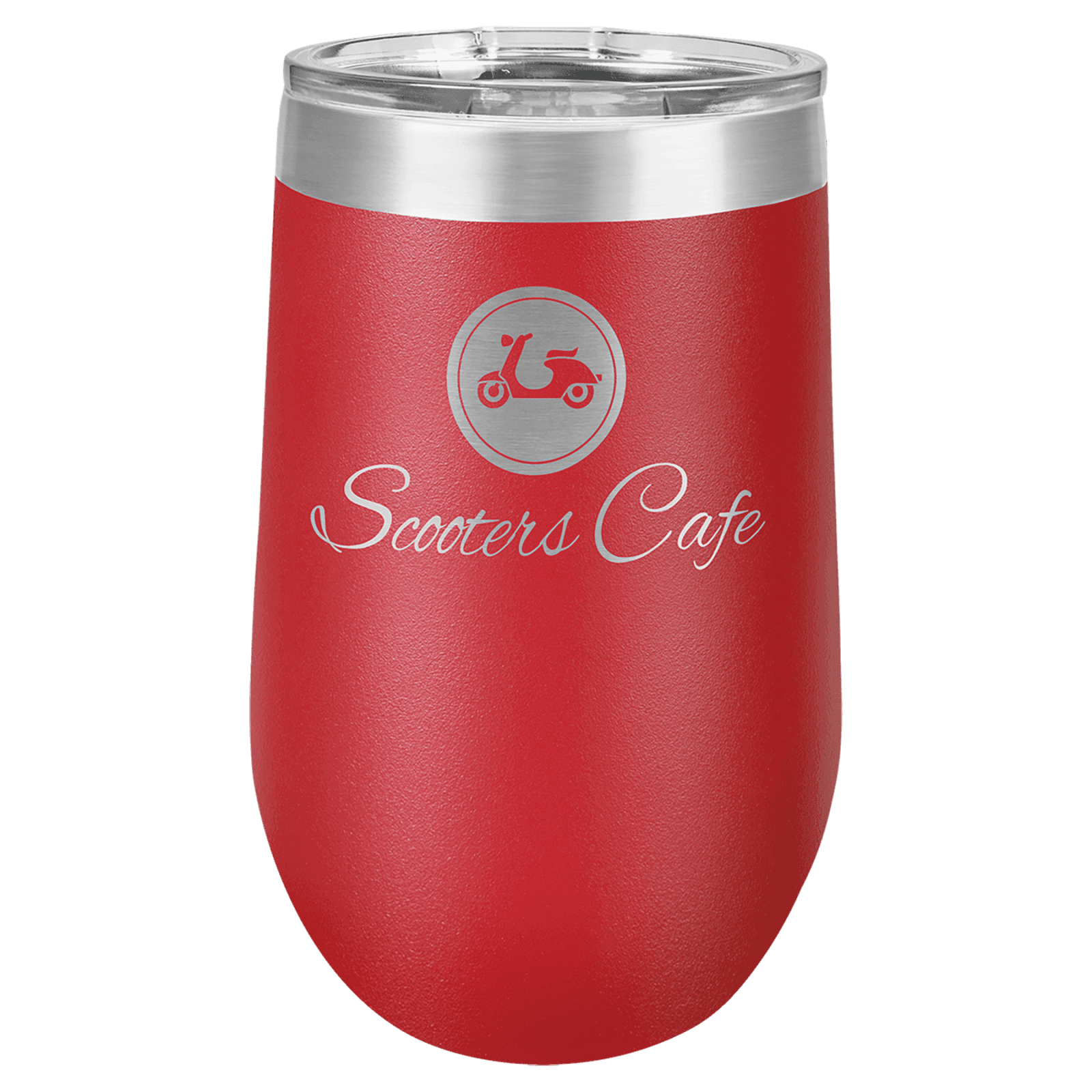 Red 16 oz. Polar Camel Stemless Tumbler