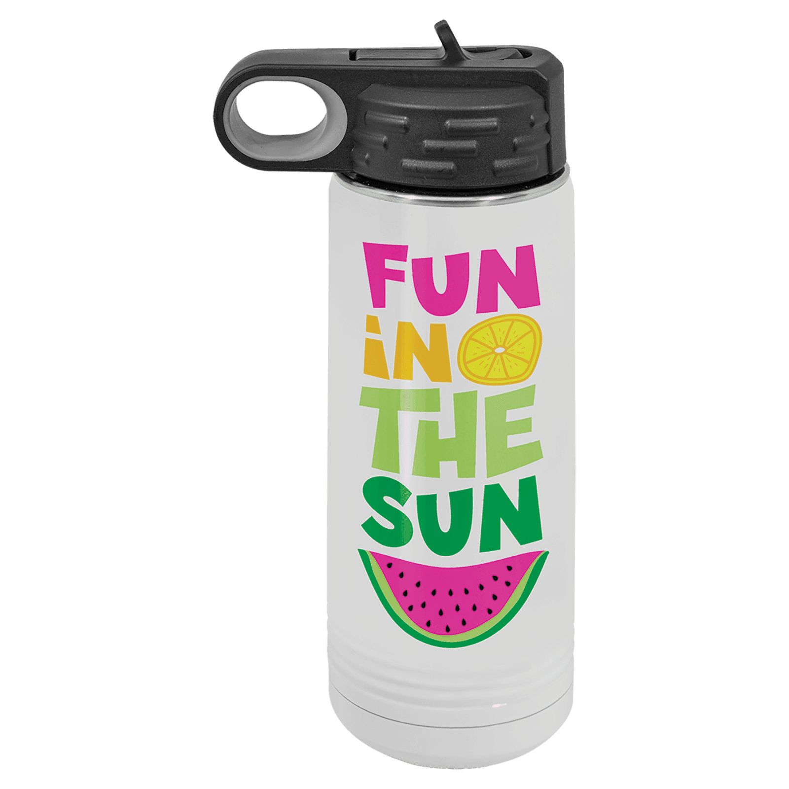 Full Color 20 oz. Polar Camel Water Bottle-White