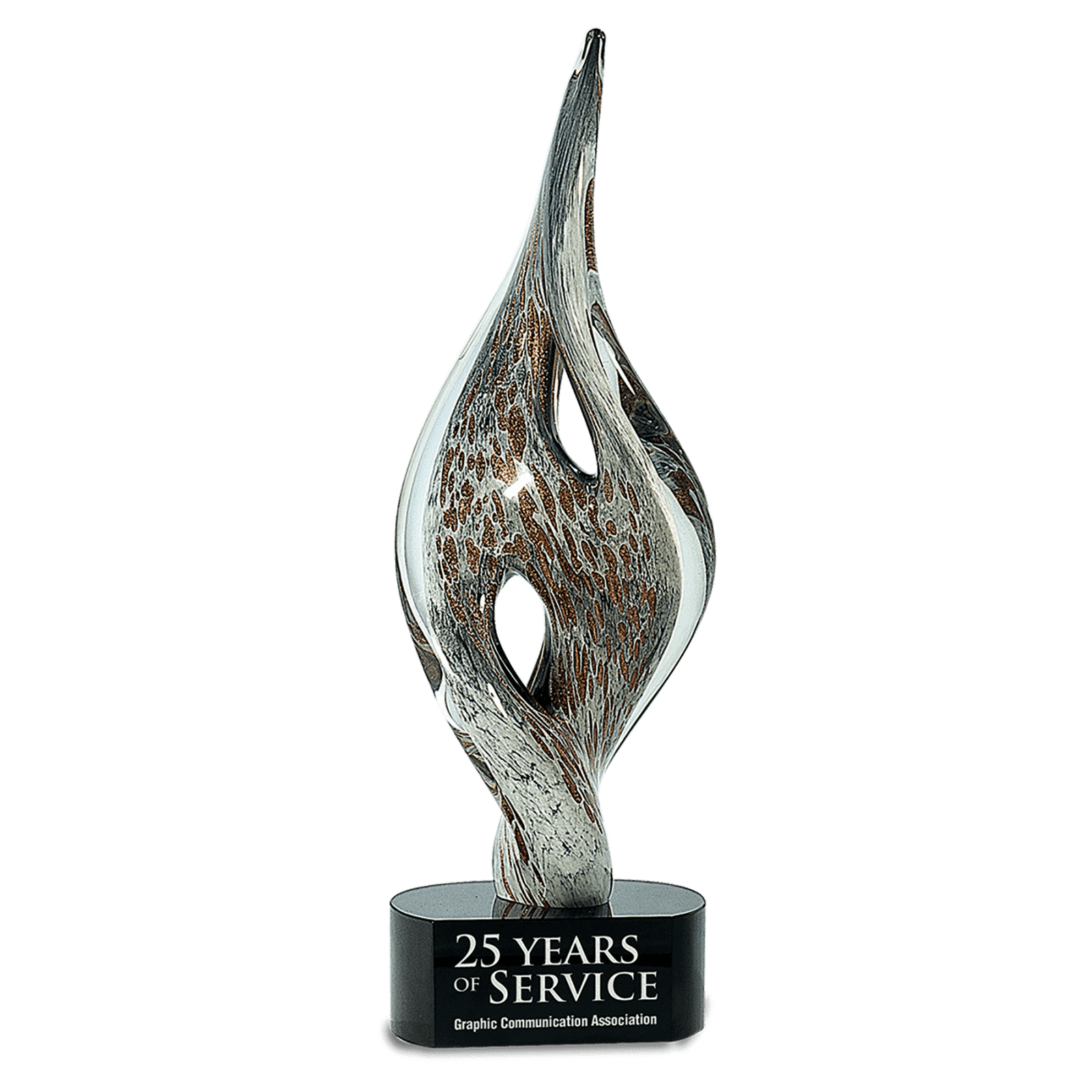 Twist Spire Art Glass
