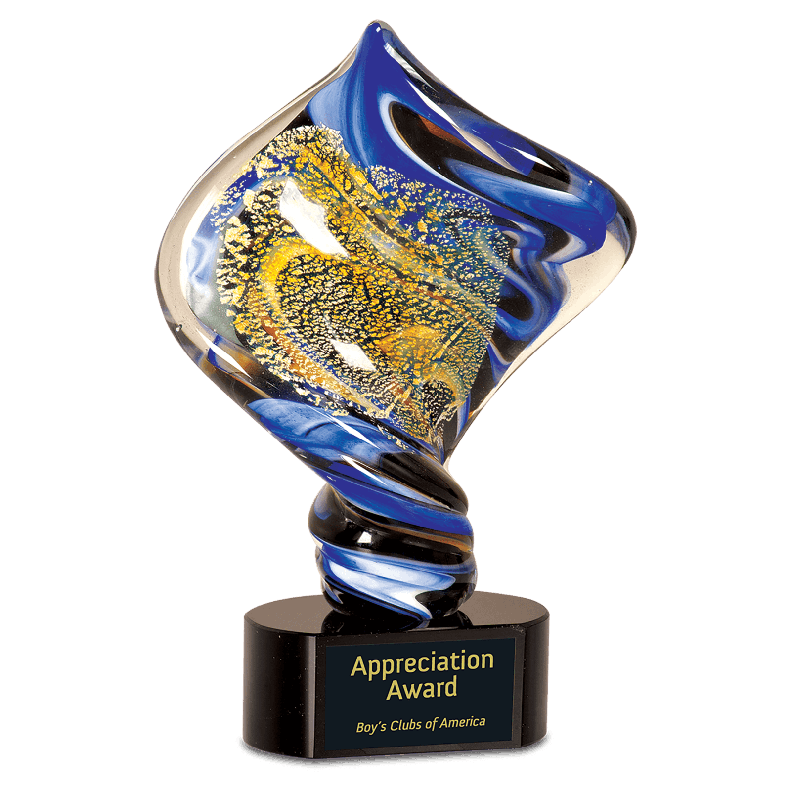 Diamond Twist Art Glass