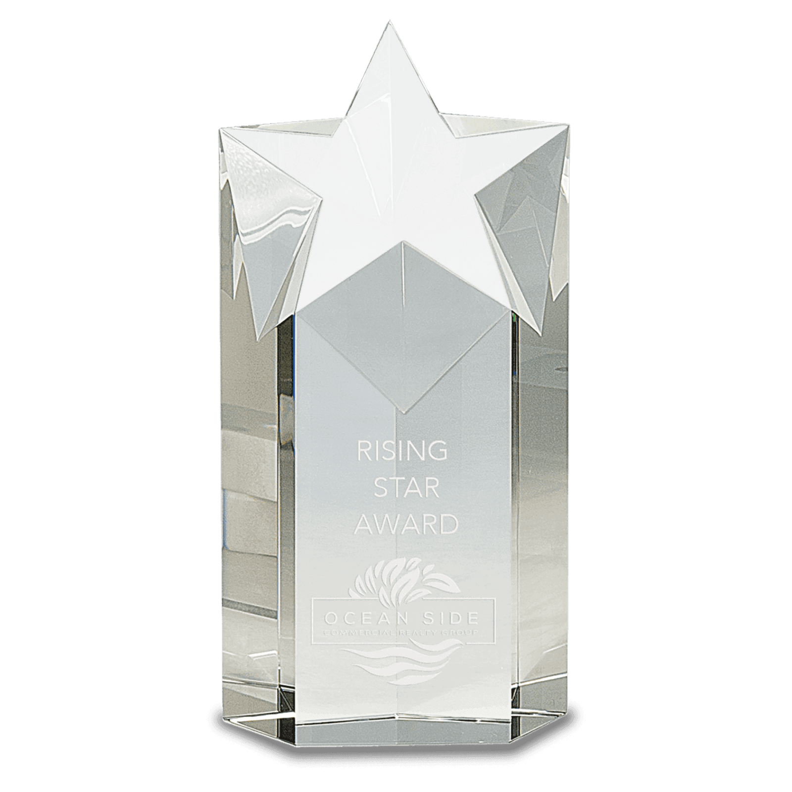 8" Crystal Star Column