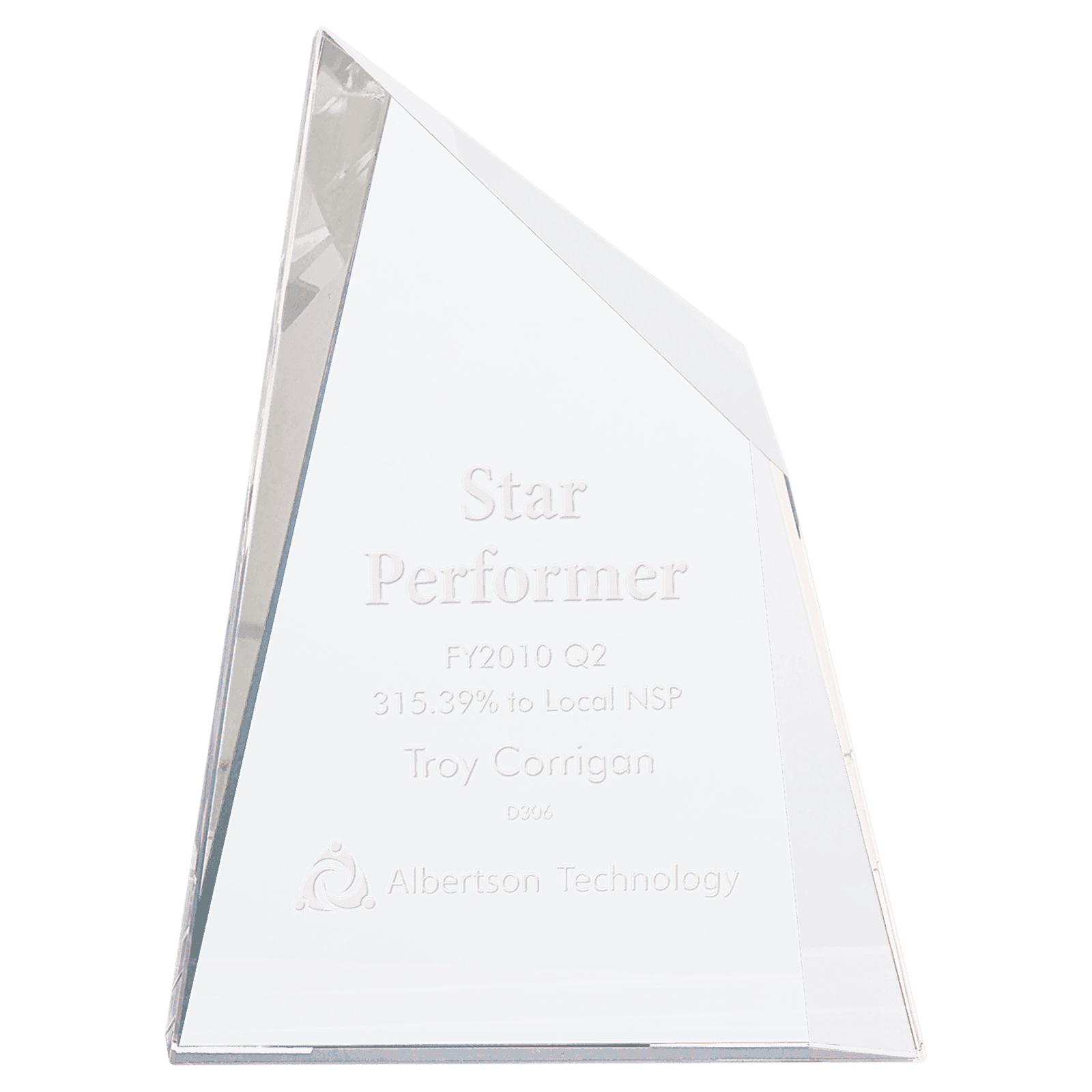 Medium Crystal Facet Wedge