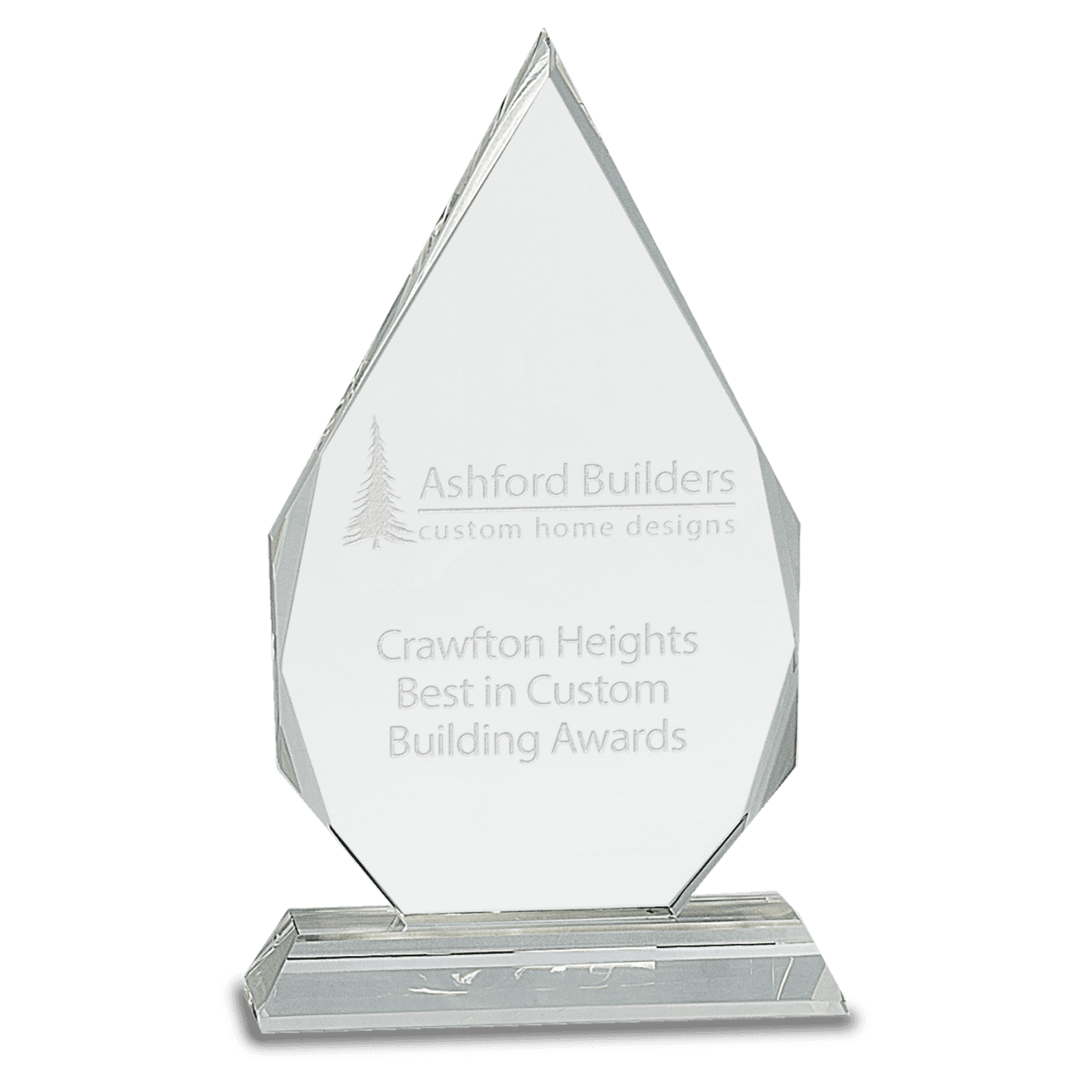9" Crystal Diamond on a Clear Crystal Base