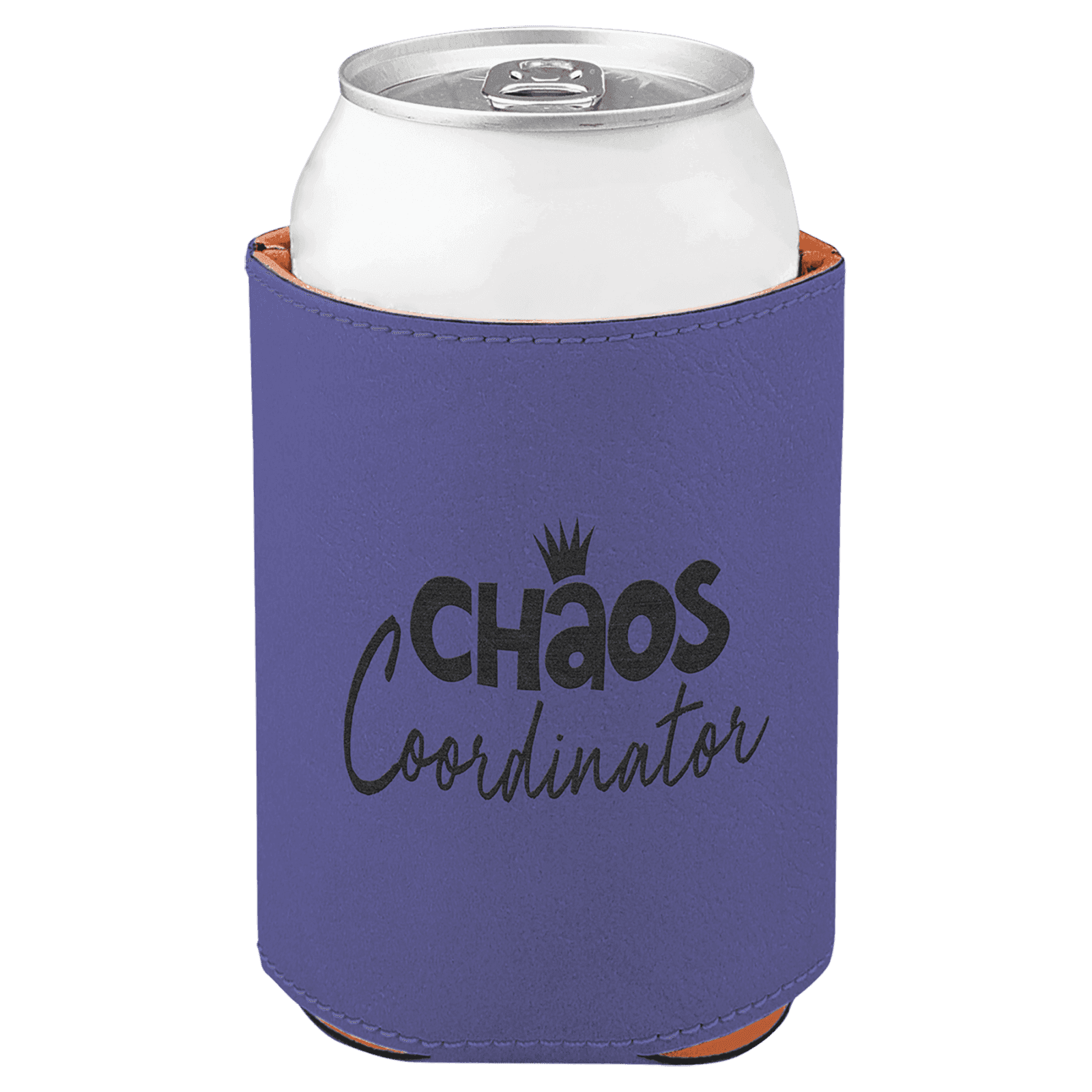Purple Leatherette Beverage Holder