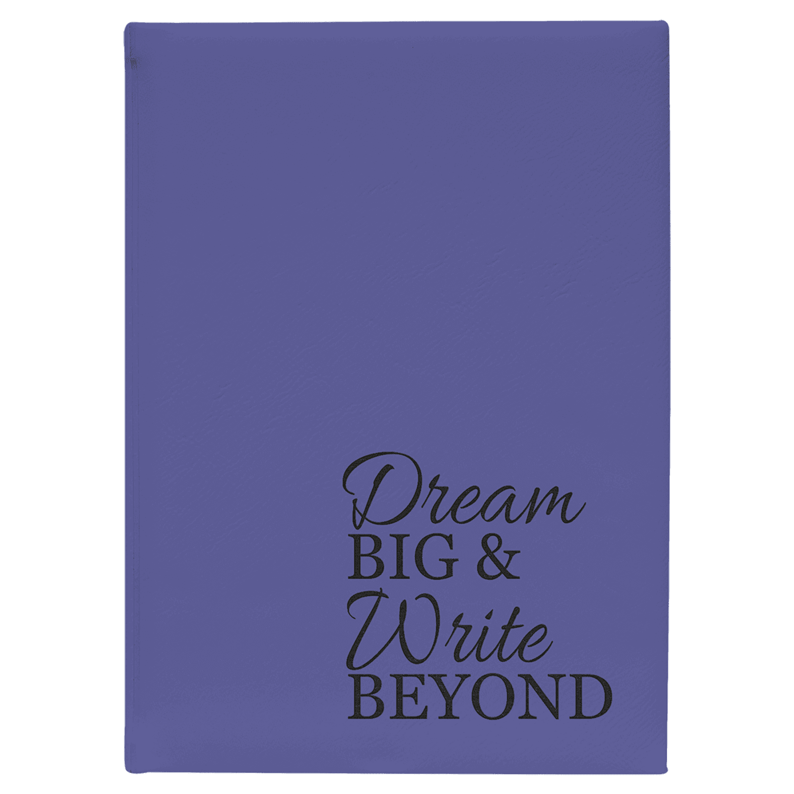 Purple Lasered Leatherette Journal with Lined Paper