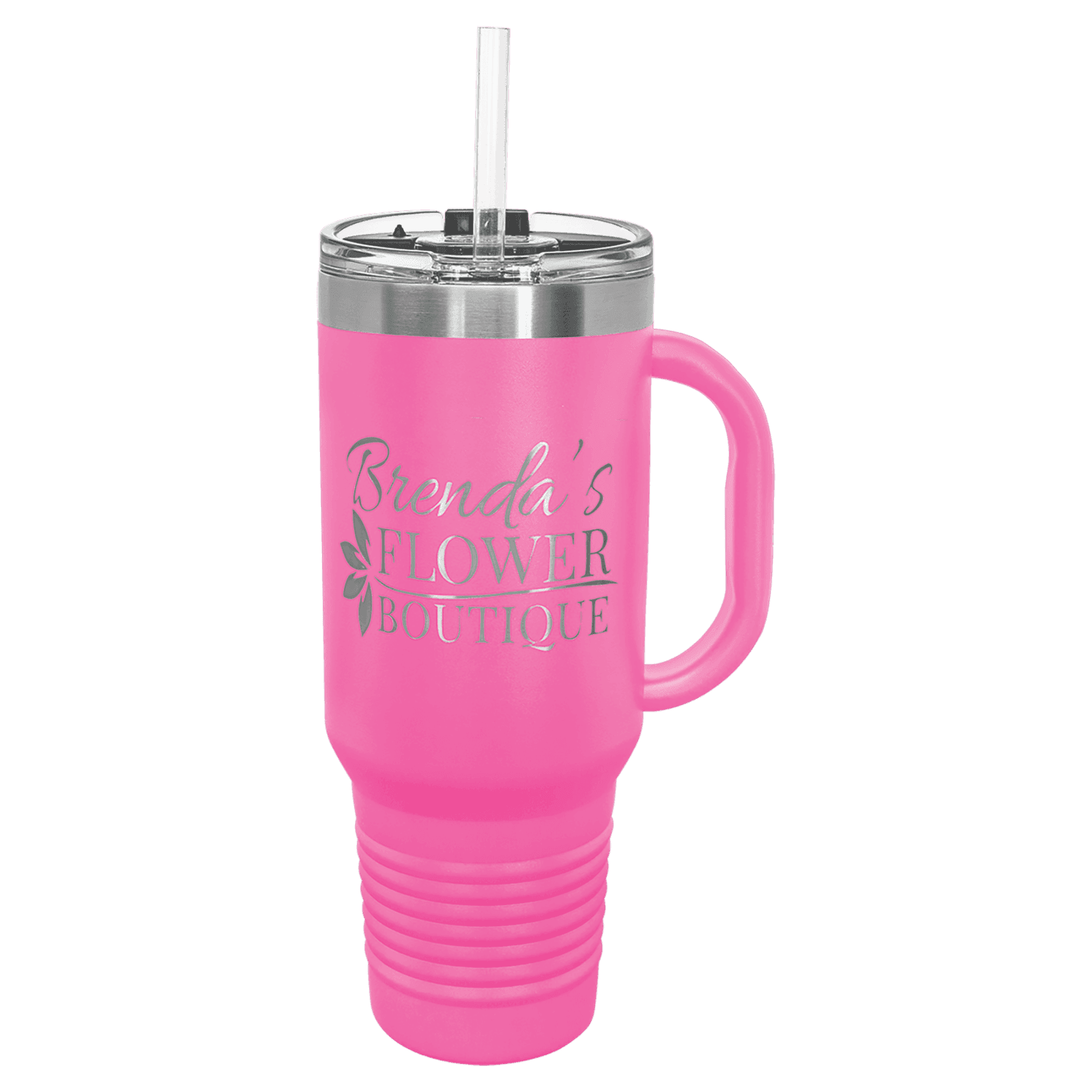 Pink Polar Camel 40 oz. Travel Mug with Straw and Snap Lid