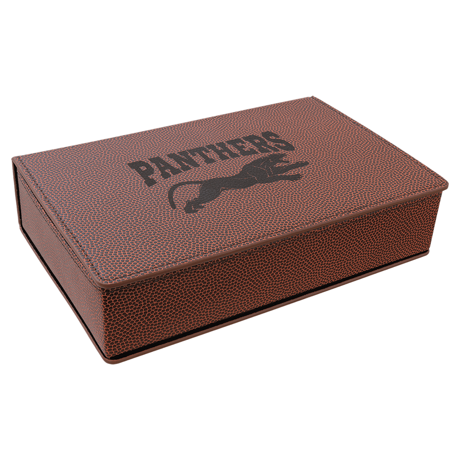 Football Leatherette Flask Set