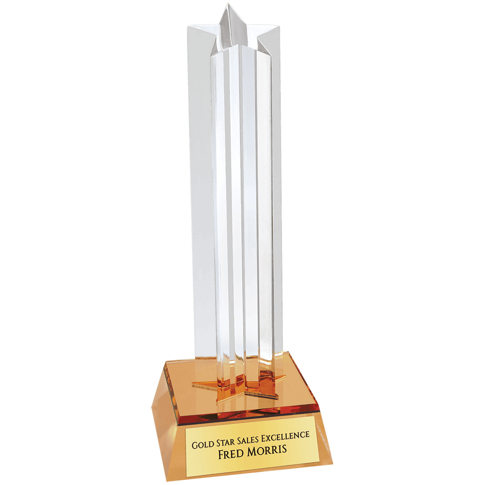 Gold Star Column Acrylic