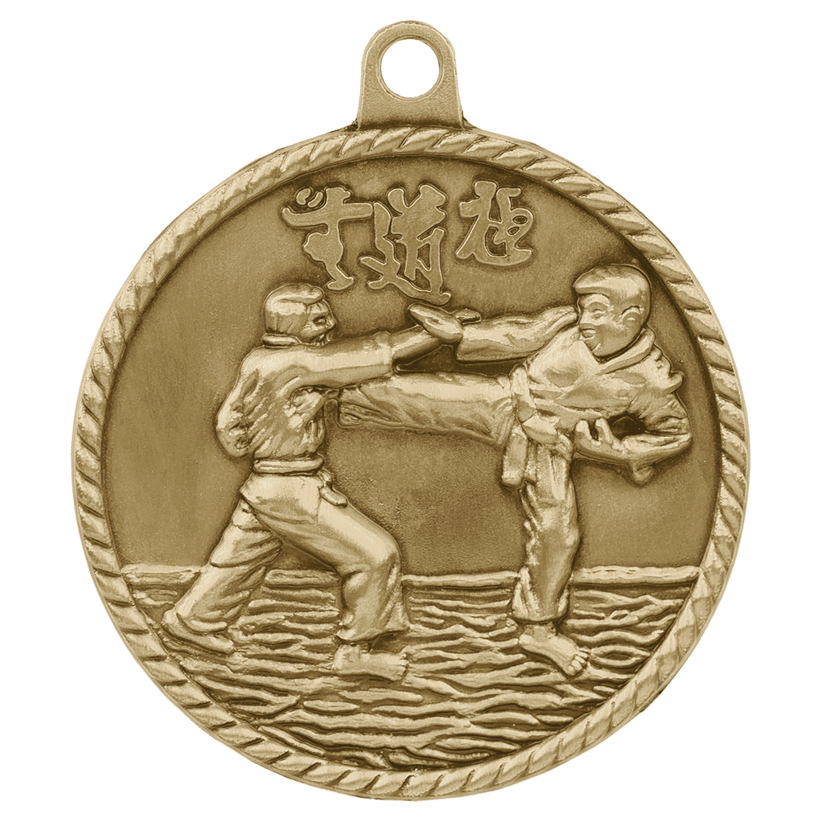 Martial Arts High Relief Medal-Gold