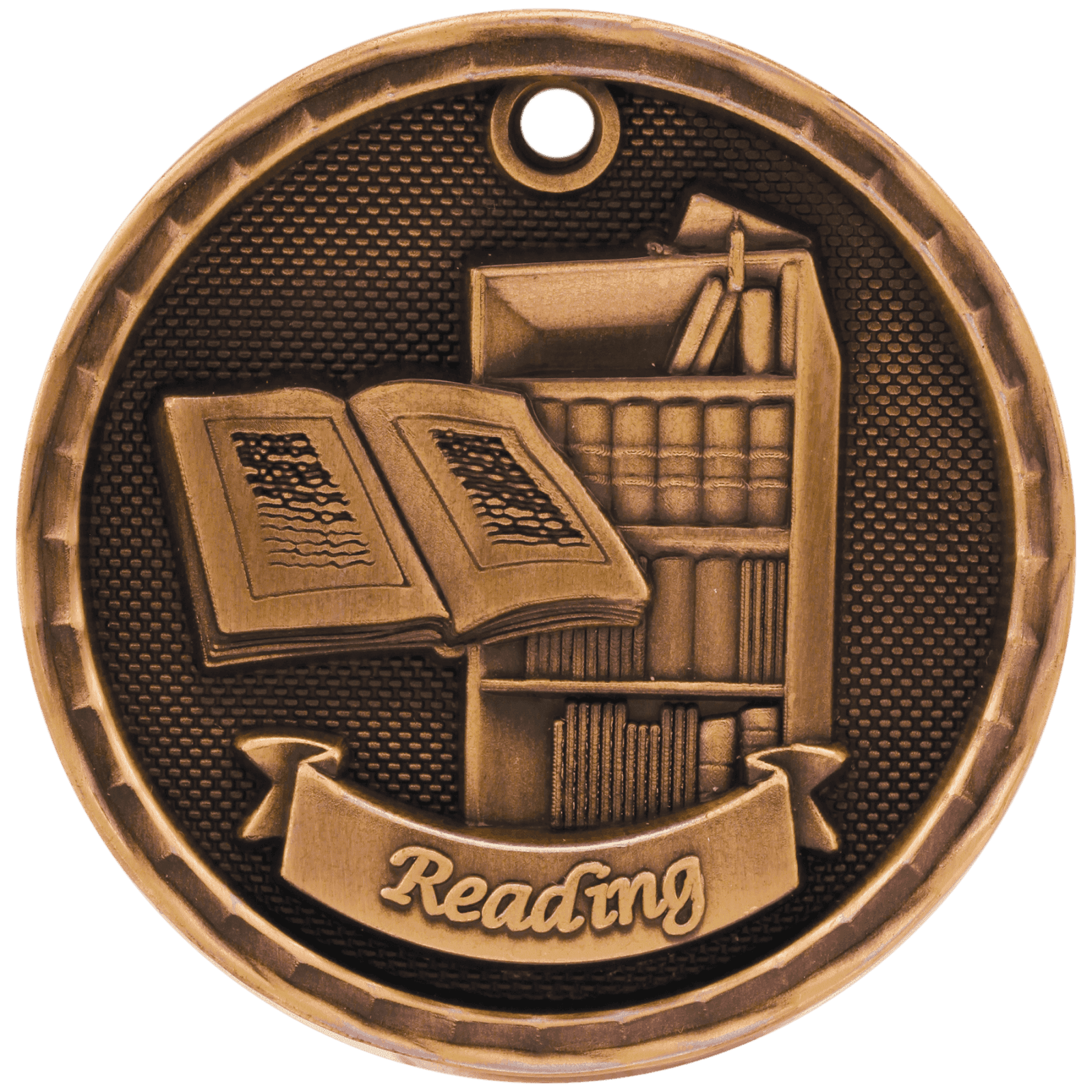 Reading 3-D Medal-Bronze
