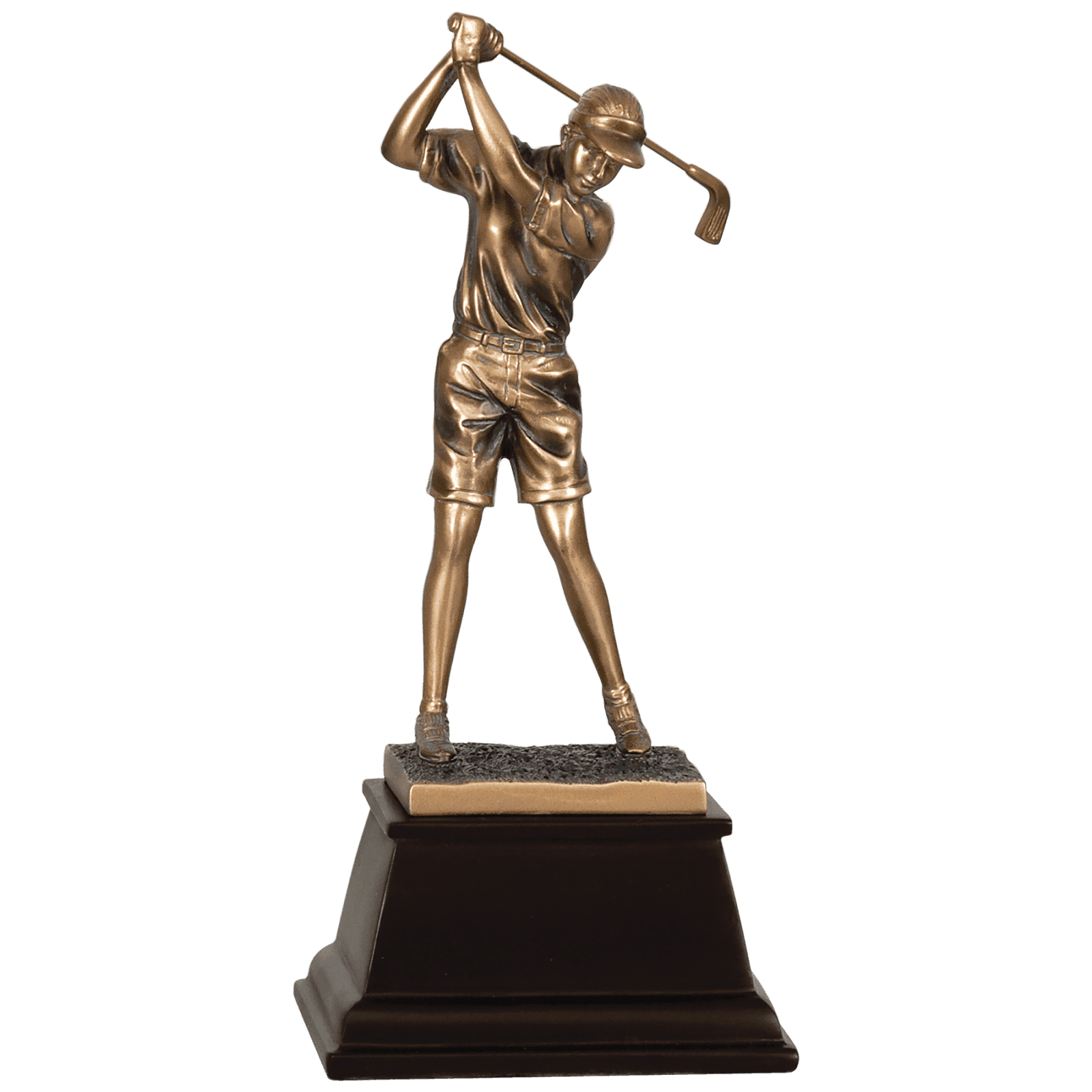 Female Bronze Golf Resin-9 1/2"