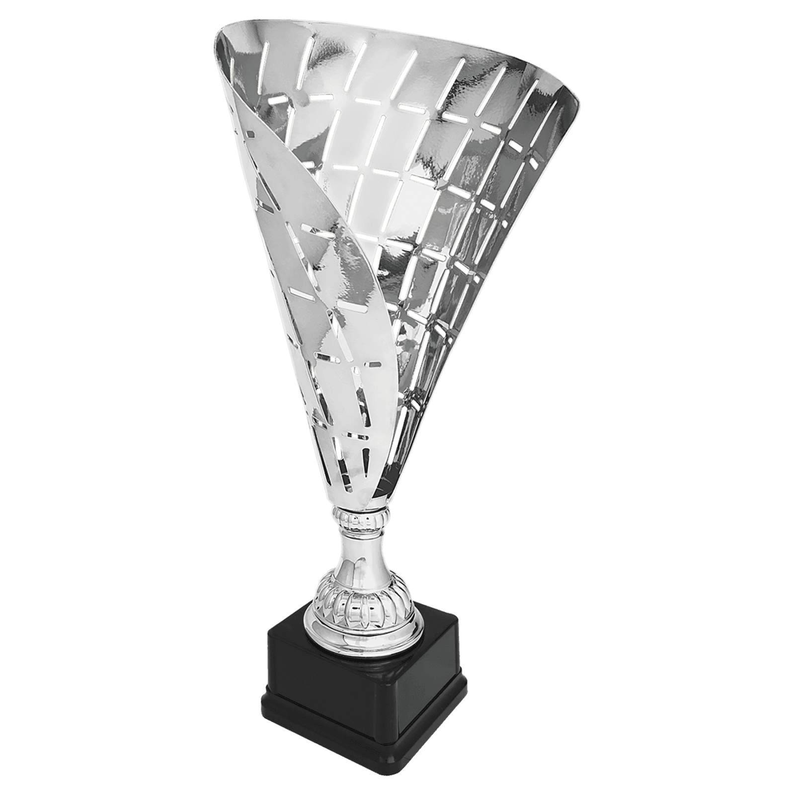 Silver Metal Flag Cup-19 1/2"