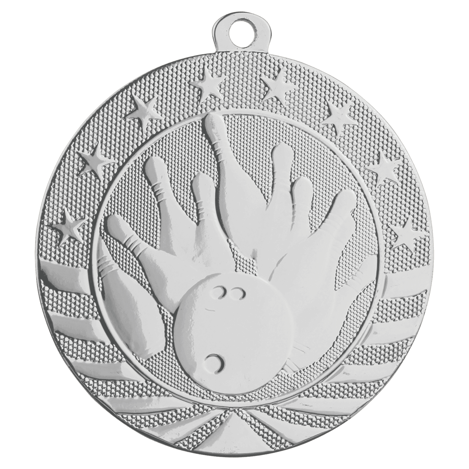 Bowling Starbrite Medal-Silver