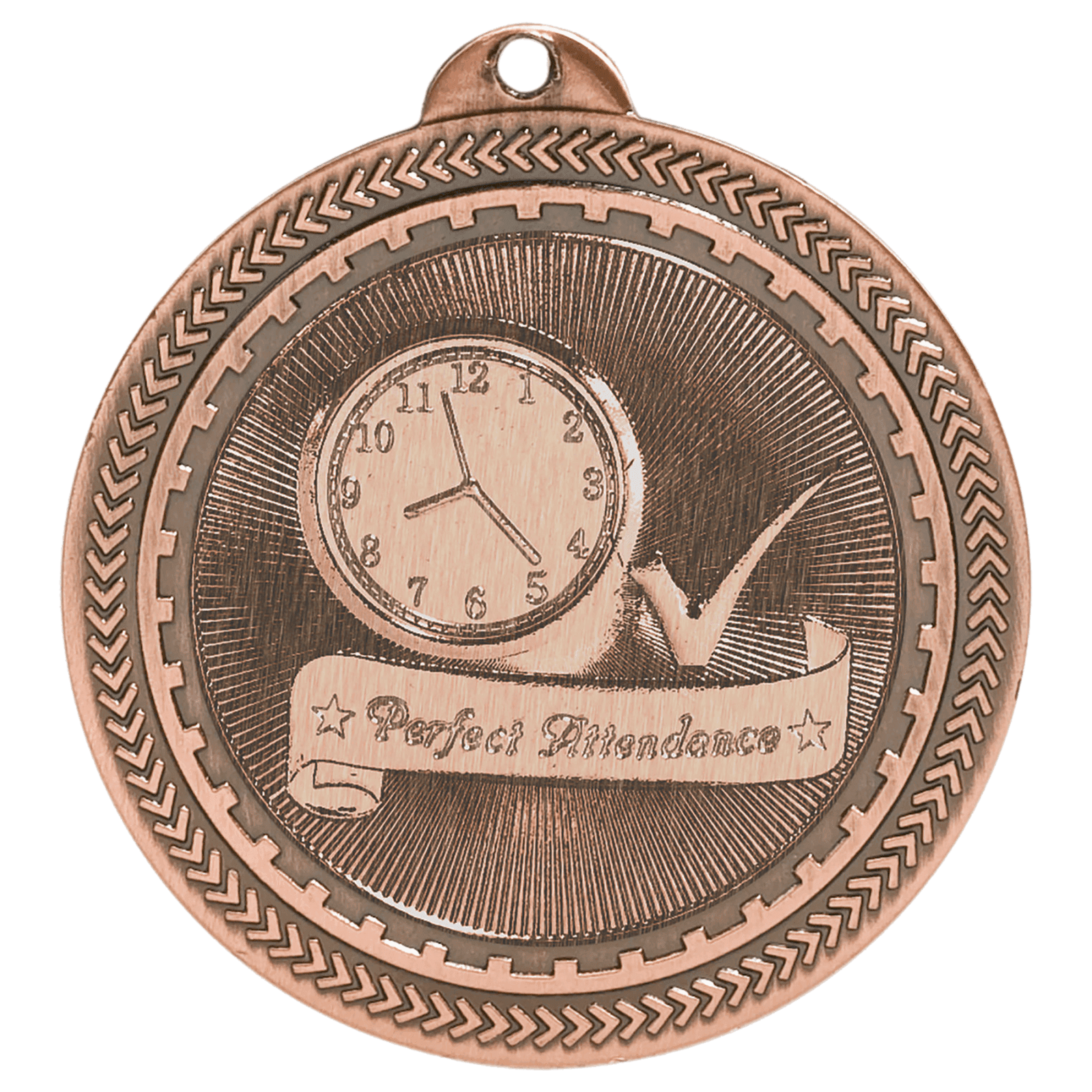 Perfect Attendance BriteLazer Medal-Bronze