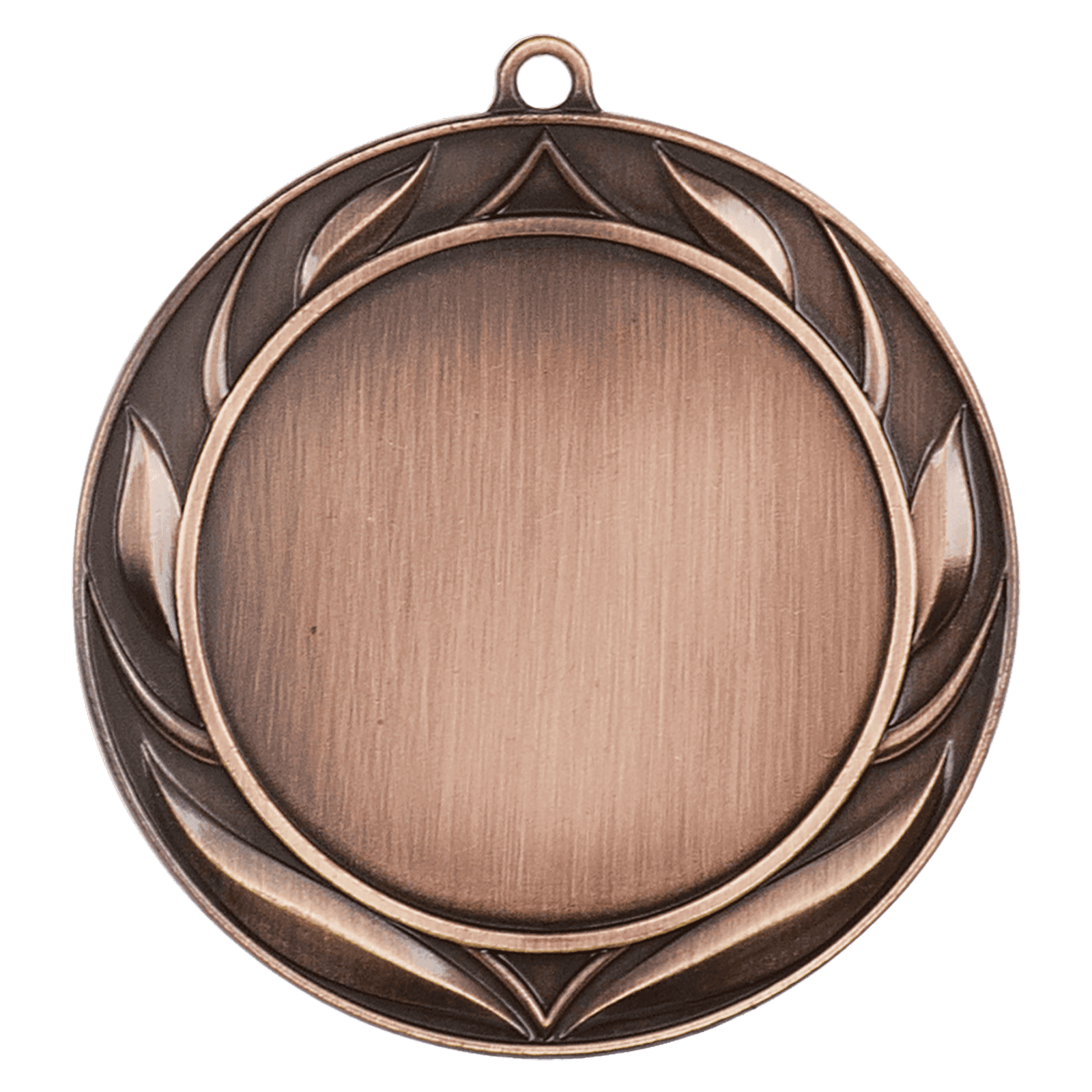 Wreath 2" Insert Holder Medal-Antique Bronze (Insert Not Included)