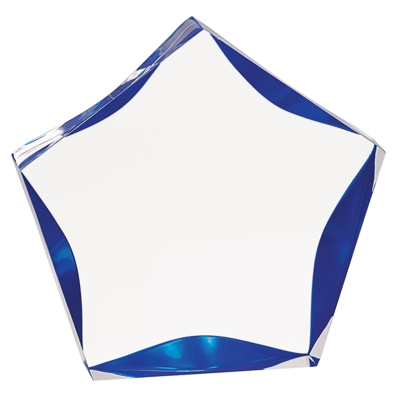 5" Clear & Blue Luminary Premier Acrylic