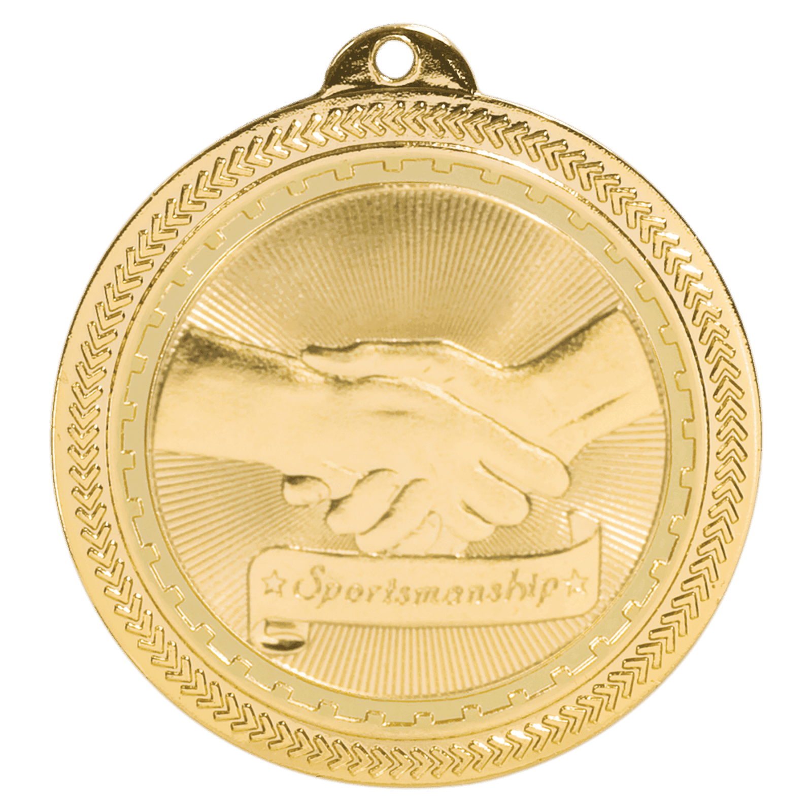 Sportsmanship BriteLazer Medal-Gold
